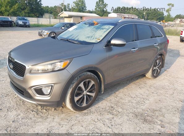 5XYPH4A52GG093455 2016 KIA SORENTO Gray Vista tres cuartos delantera izquierda