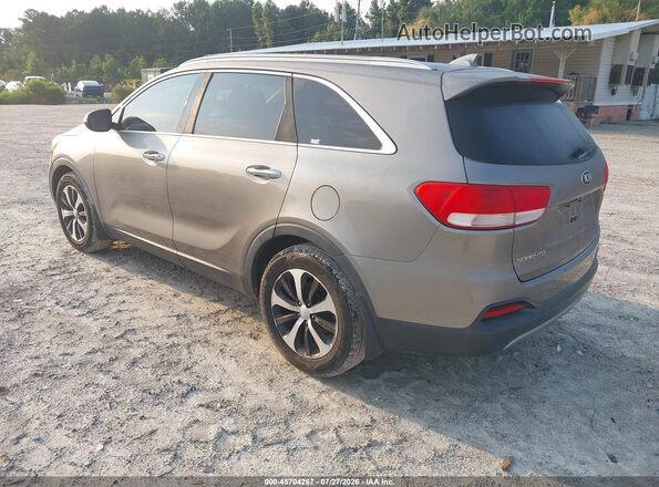 5XYPH4A52GG093455 2016 KIA SORENTO Gray Trasero izquierdo