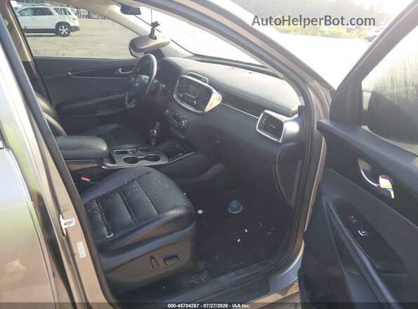 5XYPH4A52GG093455 2016 KIA SORENTO Gray Vista interior delantera