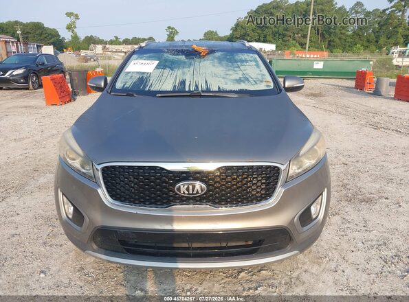 5XYPH4A52GG093455 2016 KIA SORENTO Gray Vista del salpicadero