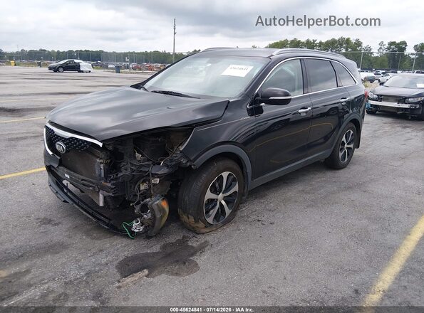 5XYPH4A52HG265940 2017 KIA SORENTO Black Przód lewy