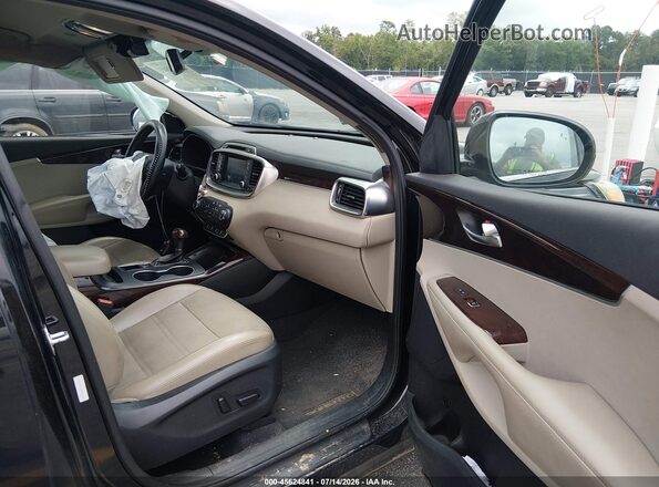 5XYPH4A52HG265940 2017 KIA SORENTO Black Widok wnętrza z przodu