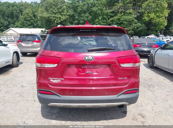 5XYPH4A54GG007384 2016 KIA SORENTO Red 