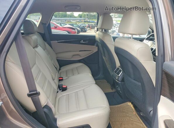 5XYPH4A55KG458719 2019 KIA SORENTO Tan Вид задньої частини салону