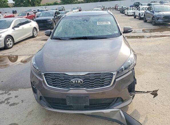 5XYPH4A55KG458719 2019 KIA SORENTO Tan Вид спереду