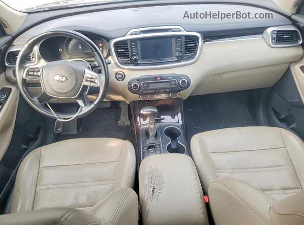 5XYPH4A55KG458719 2019 KIA SORENTO Tan Вид панелі приладів