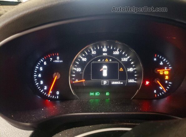 5XYPH4A56JG360569 2018 KIA SORENTO Серебряный Вид щитка приборов