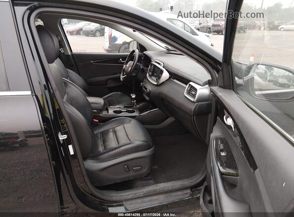 5XYPH4A56KG566296 2019 KIA SORENTO Black Вид салону спереду