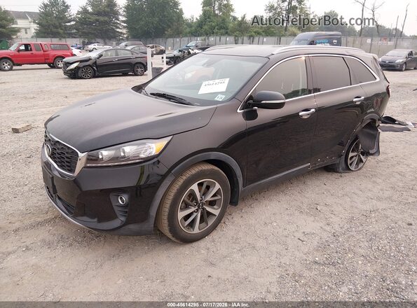 5XYPH4A56KG566296 2019 KIA SORENTO Black Передня ліва чверть