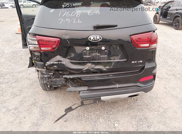 5XYPH4A56KG566296 2019 KIA SORENTO Black Вид спереду