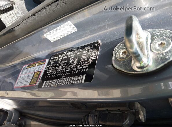 5XYPH4A56LG708549 2020 KIA SORENTO Gray Engine compartment view