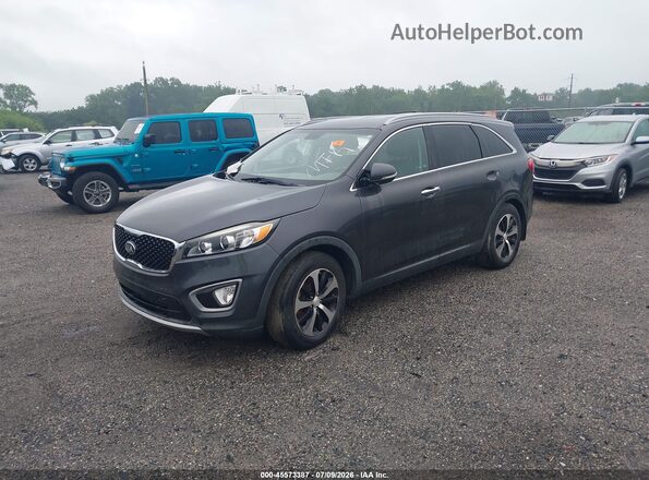 5XYPH4A57GG186309 2016 KIA SORENTO Gray წინა მარცხენა ხედი სამი მეოთხედიდან