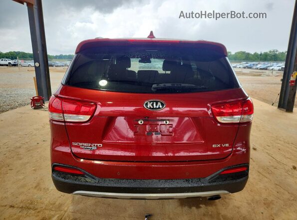 5XYPH4A57HG274052 2017 KIA SORENTO Maroon Widok z tyłu