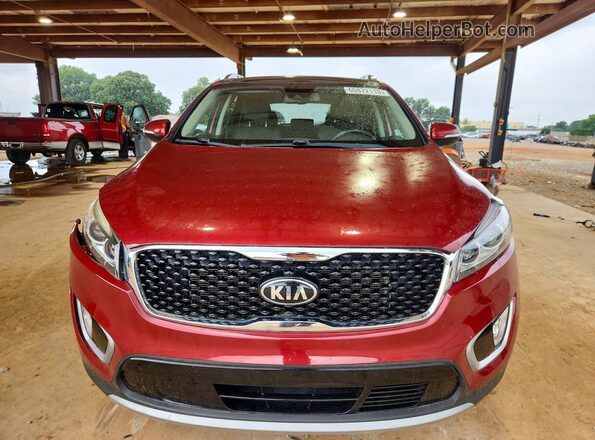 5XYPH4A57HG274052 2017 KIA SORENTO Maroon Widok z przodu