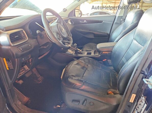 5XYPH4A59GG001144 2016 KIA SORENTO Blue Вид салону спереду