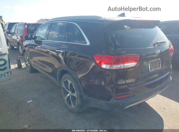 5XYPHDA11GG032823 2016 KIA SORENTO Maroon Rear left