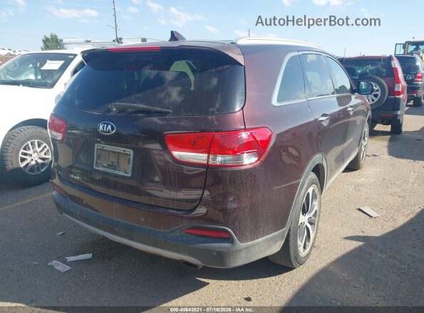 5XYPHDA11GG032823 2016 KIA SORENTO Maroon 
