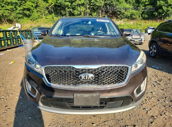 5XYPHDA11HG253646 2017 KIA SORENTO Brown Front view
