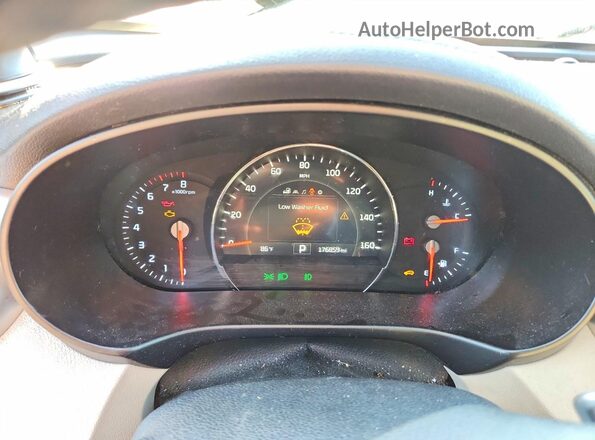 5XYPHDA11HG253646 2017 KIA SORENTO Brown Instrument cluster view