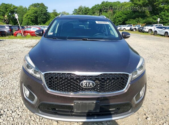5XYPHDA12HG272626 2017 KIA SORENTO Black Widok z przodu
