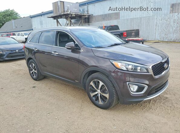 5XYPHDA12HG278829 2017 KIA SORENTO Brown Передня права чверть