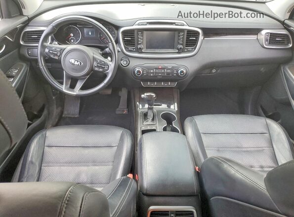 5XYPHDA12HG278829 2017 KIA SORENTO Brown Вид панелі приладів
