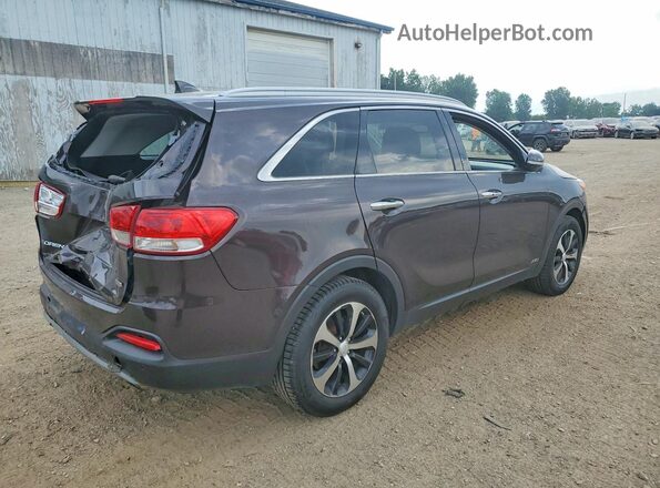 5XYPHDA12HG278829 2017 KIA SORENTO Brown Задня права чверть