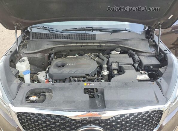 5XYPHDA12HG278829 2017 KIA SORENTO Brown Вид підкапотного простору