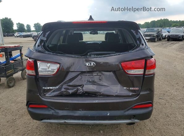 5XYPHDA12HG278829 2017 KIA SORENTO Brown Вид ззаду
