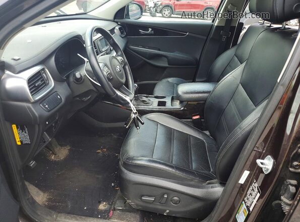 5XYPHDA13GG034265 2016 KIA SORENTO Brown Widok wnętrza z przodu