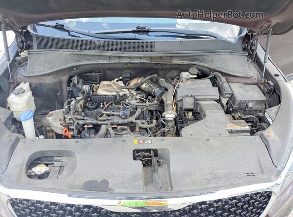 5XYPHDA13GG034265 2016 KIA SORENTO Brown Widok komory silnika
