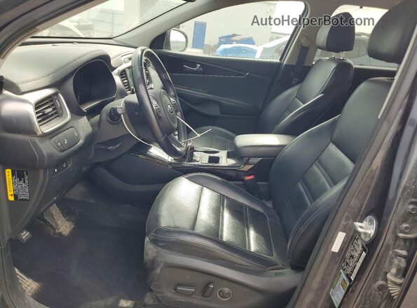 5XYPHDA16JG357829 2018 KIA SORENTO Gray Widok wnętrza z przodu