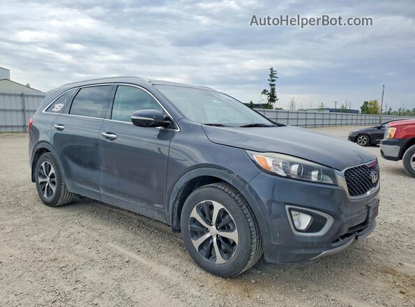 5XYPHDA16JG357829 2018 KIA SORENTO Gray Przód prawy