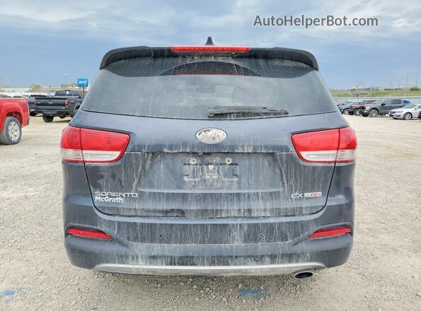 5XYPHDA16JG357829 2018 KIA SORENTO Gray Widok z tyłu