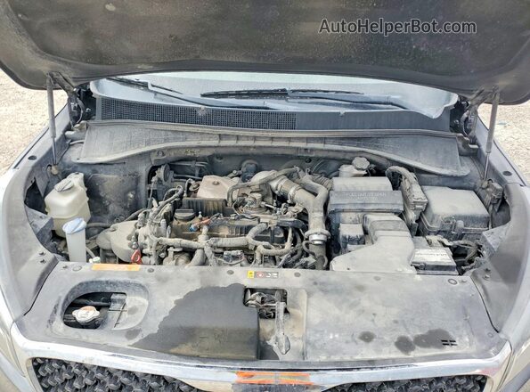 5XYPHDA16JG357829 2018 KIA SORENTO Gray Widok komory silnika