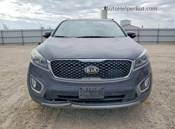 5XYPHDA16JG357829 2018 KIA SORENTO Gray Widok z przodu