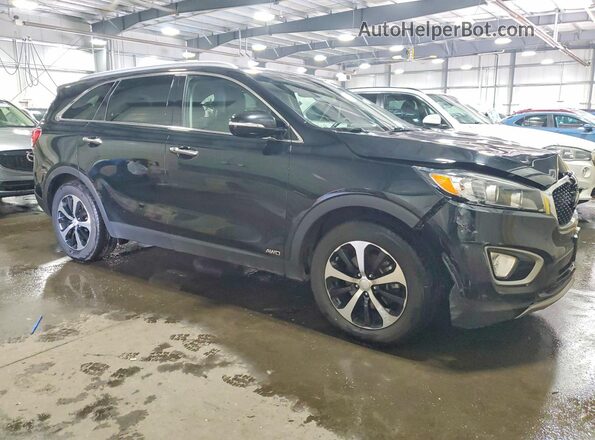 5XYPHDA18HG252655 2017 KIA SORENTO Black Przód prawy