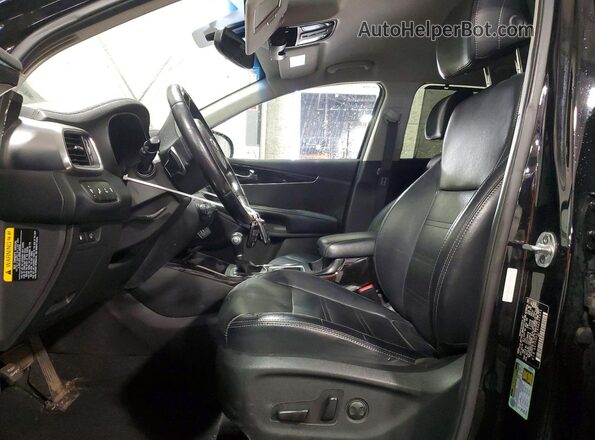5XYPHDA18HG252655 2017 KIA SORENTO Black Widok wnętrza z przodu