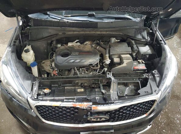 5XYPHDA18HG252655 2017 KIA SORENTO Black Widok komory silnika