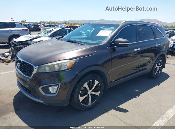 5XYPHDA1XGG018046 2016 KIA SORENTO Brown Передня ліва чверть