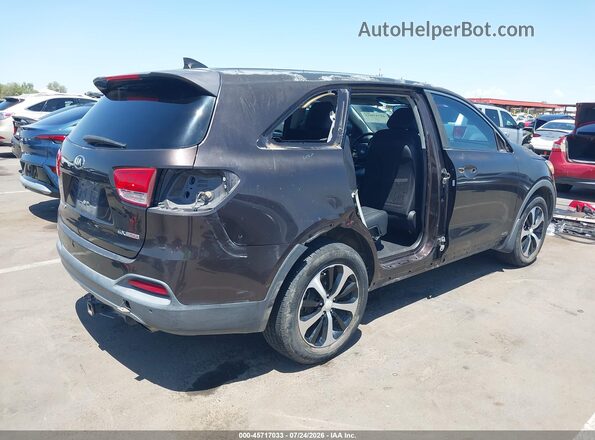 5XYPHDA1XGG018046 2016 KIA SORENTO Brown Задня права чверть