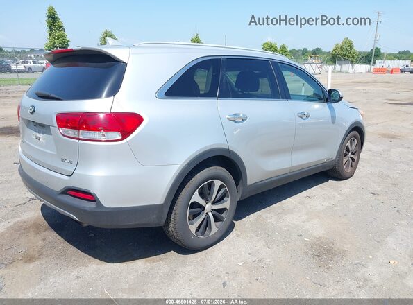 5XYPHDA50HG322975 2017 KIA SORENTO Серебряный Задняя правая четверть