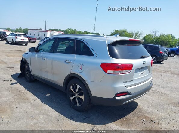5XYPHDA50HG322975 2017 KIA SORENTO Серебряный Задняя левая четверть