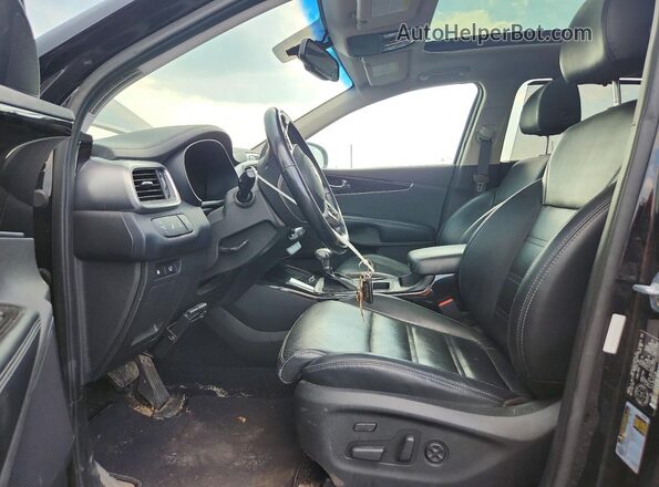 5XYPHDA50KG468039 2019 KIA SORENTO Black Vista interior delantera