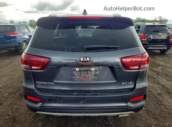 5XYPHDA50KG468865 2019 KIA SORENTO Gray Հետևի տեսք