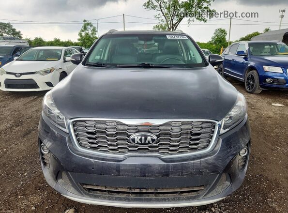 5XYPHDA50KG468865 2019 KIA SORENTO Gray Դիմացի տեսք