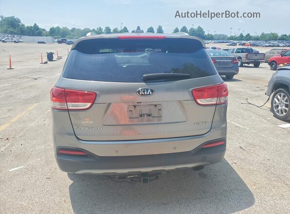 5XYPHDA51GG092233 2016 KIA SORENTO Gray Rear view