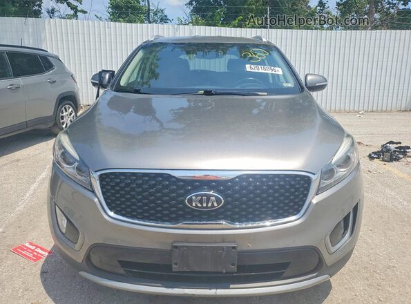5XYPHDA51GG092233 2016 KIA SORENTO Gray Front view