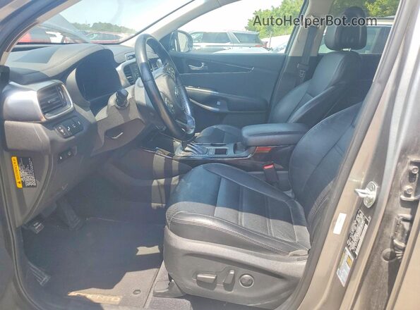 5XYPHDA51GG092233 2016 KIA SORENTO Gray Front interior view