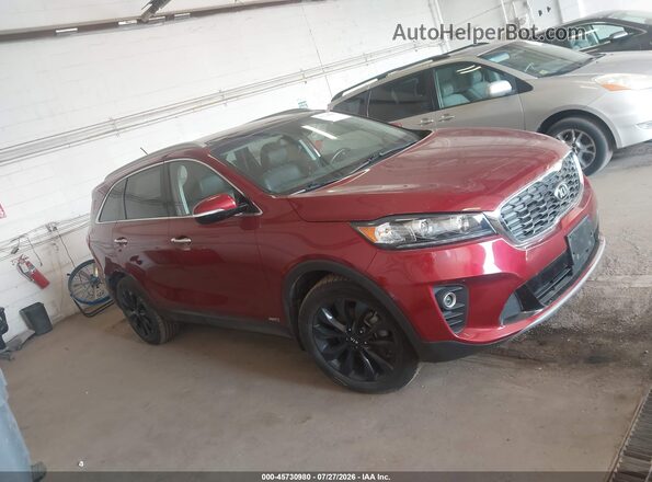 5XYPHDA51LG661267 2020 KIA SORENTO Красный Вид задней части салона
